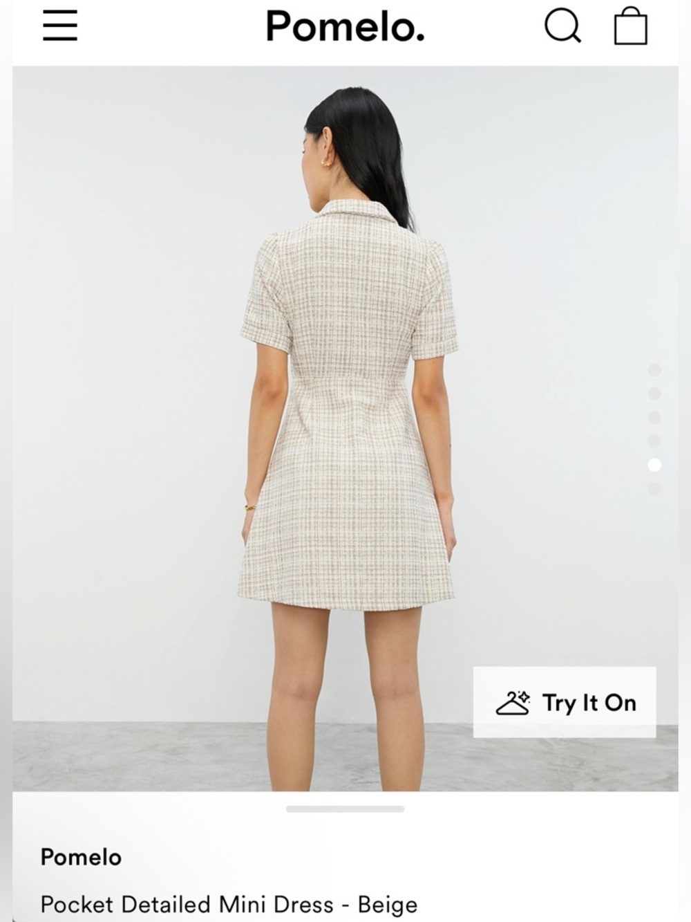 Pomelo Pocket Detailed Mini Dress - Beige
Size small - Picture 3 of 13